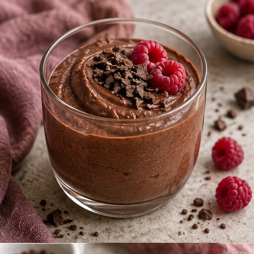 Mousse cremoso de cacau